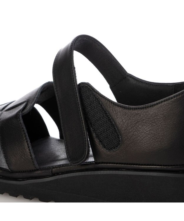 MODE ET JACOMO <D'ICI>ボリュームソールグルカサンダル ブラック