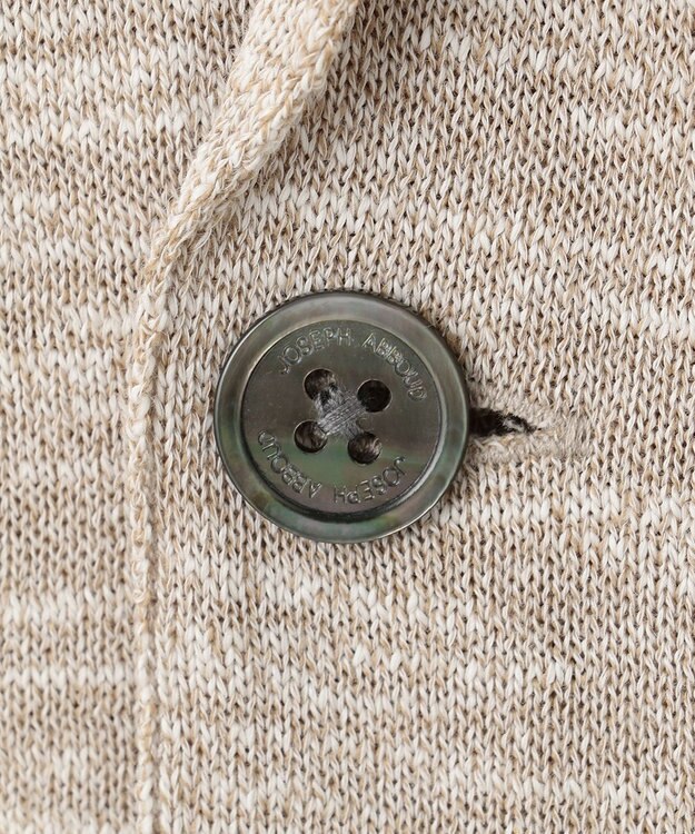 JOSEPH ABBOUD 【清涼感/軽い/洗える】 スラブギマニットジャケット ベージュ系