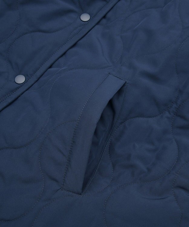 AMERICAN HOLIC あったかリバーシブルキルティングコート Navy