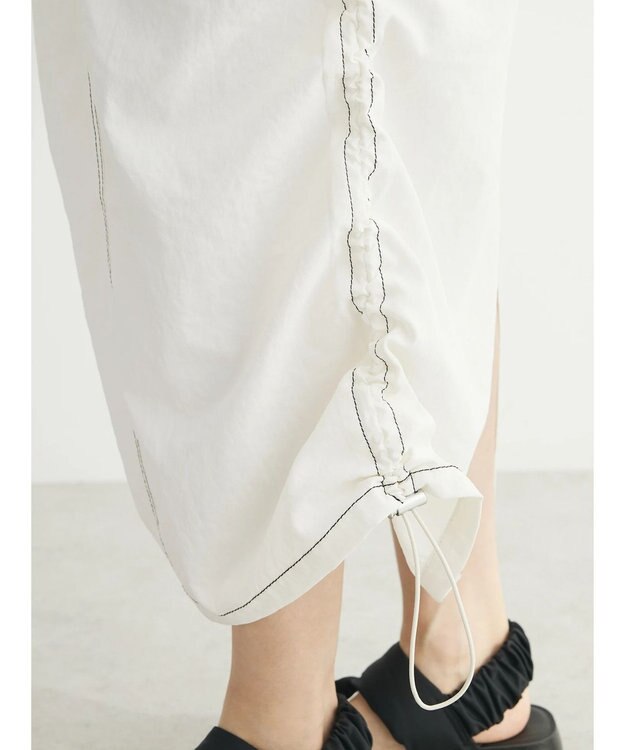 Green Parks ・ＳＵＧＡＲ　ＳＰＯＯＮ　配色ｓｔカーゴスカート Ivory