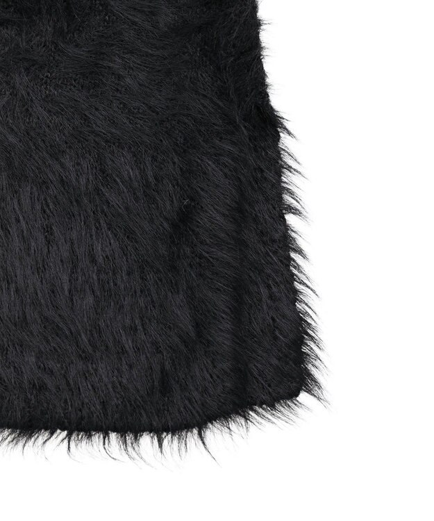 Green Parks ・Ｐｅｔｉｔ　Ｆｌｅｕｒ　シャギーニットベスト Black