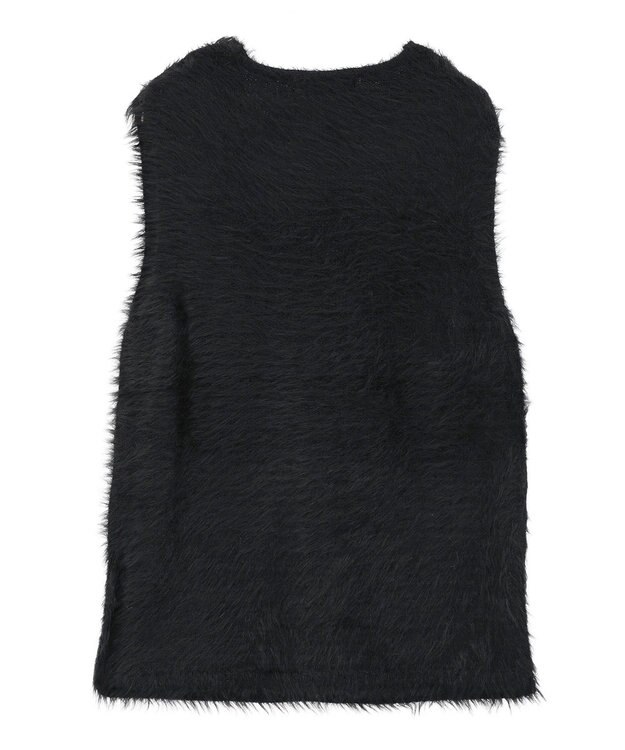 Green Parks ・Ｐｅｔｉｔ　Ｆｌｅｕｒ　シャギーニットベスト Black