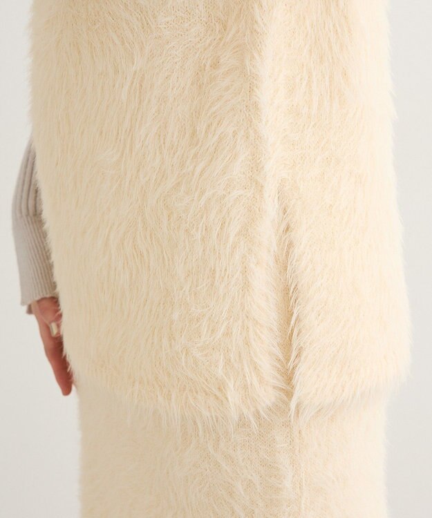 Green Parks ・Ｐｅｔｉｔ　Ｆｌｅｕｒ　シャギーニットベスト Ivory