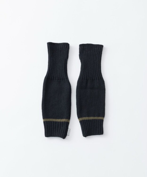TRICOTE LINE RIB ARM WARMERS／ラインリブアームウォーマー 99BLACK