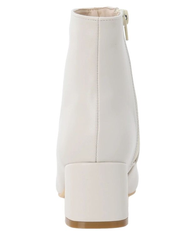 AMERICAN HOLIC スクエアトゥヒールショートブーツ Ivory