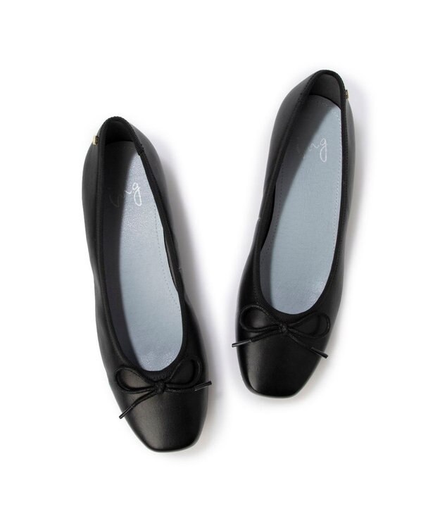 ing <ing>リラックスバレエシューズ ブラック