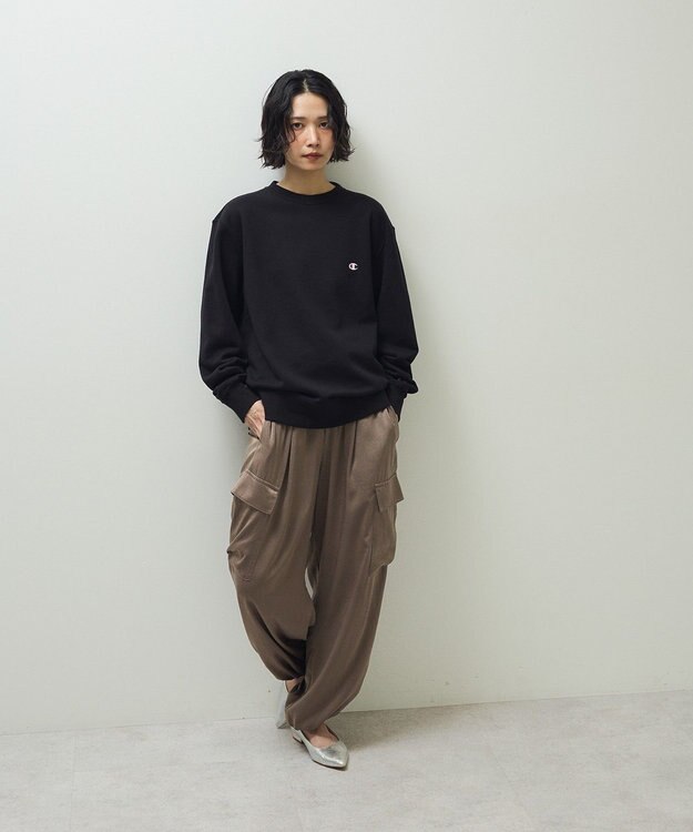 Green Parks サテンカーゴパンツ Mocha