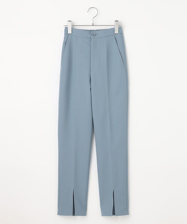 #Newans 【ANSWER for 神戸エレガンス】ウエスト調整可能　センタースリットパンツ サックスブルー系