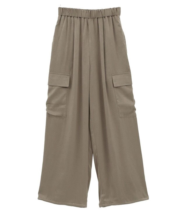 Green Parks サテンカーゴパンツ Mocha