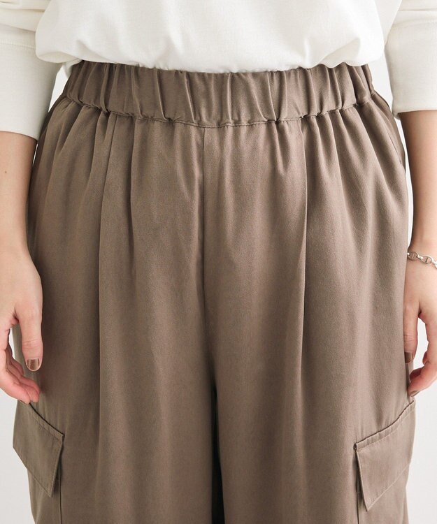 Green Parks サテンカーゴパンツ Mocha