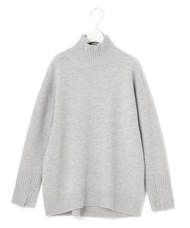 ICB 【新色追加・WEB限定カラーあり】 ソフトカシミヤミックス ハイネックニット ライトグレー系