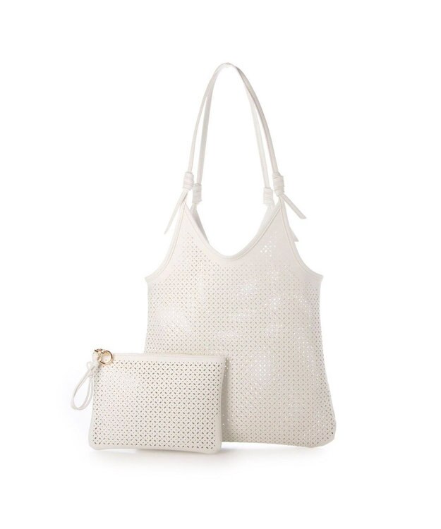 UNBILLION カカトゥ kakatoo / パンチングトートバッグ アイボリー