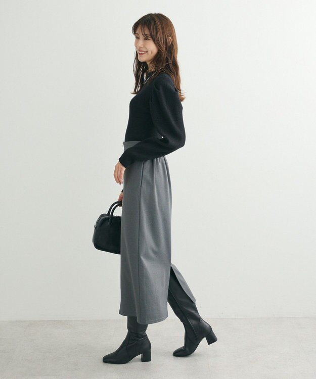 Green Parks ・ｓｗｉｎｇ　ｂｙ　ラメニットパワーショルダー Black