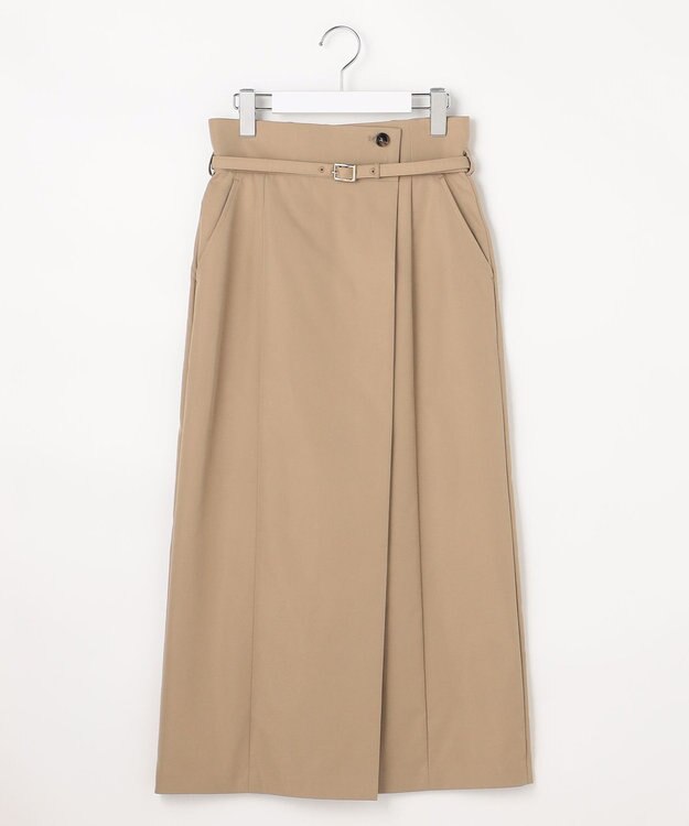 ANY SIS ツイステッドクリアチノ スカート ベージュ