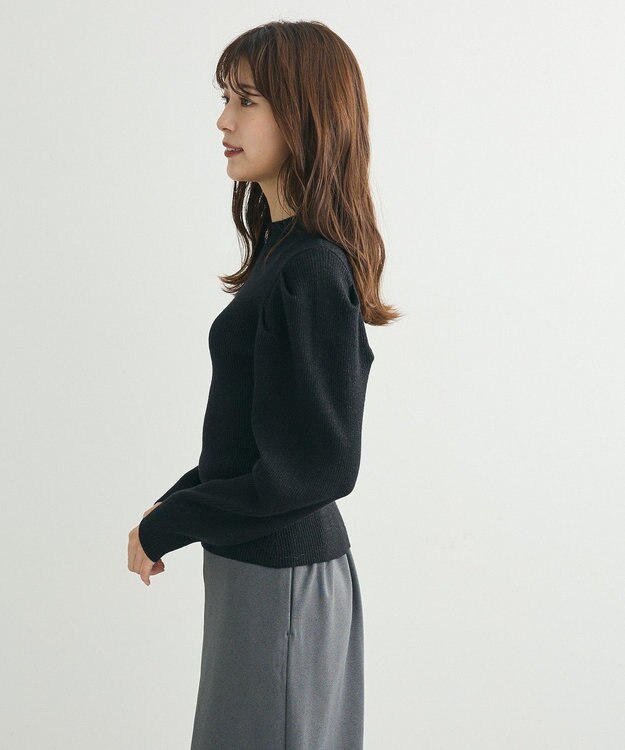 Green Parks ・ｓｗｉｎｇ　ｂｙ　ラメニットパワーショルダー Black