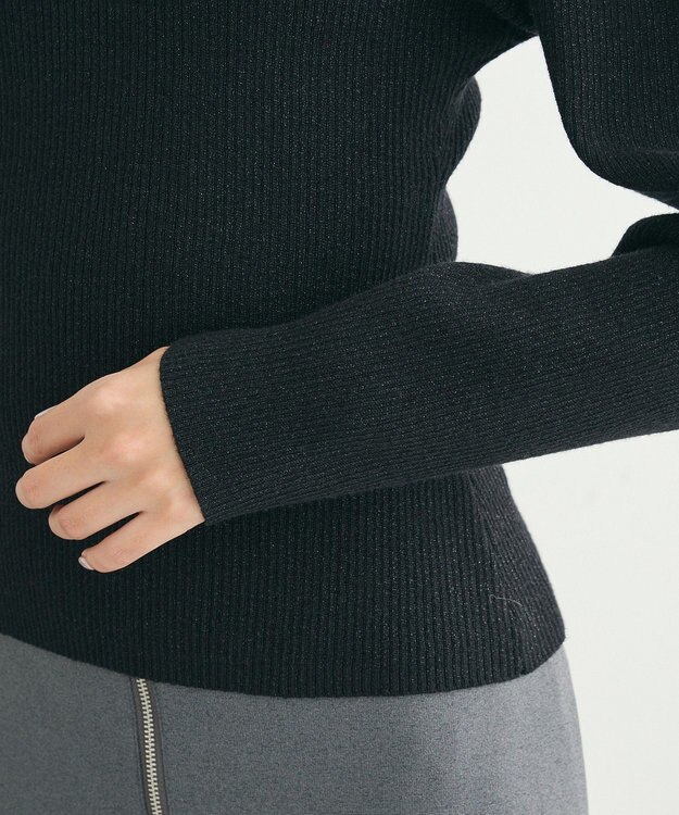 Green Parks ・ｓｗｉｎｇ　ｂｙ　ラメニットパワーショルダー Black