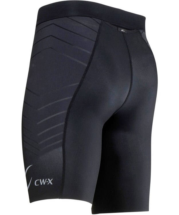 CW-X 【MEN】 CW-X 【GOLD'S GYMコラボ】 メンズスポーツタイツ CW-X史上最高の安定感(腰回り) 腹圧サポート ひざ上丈 トレーニング マラソン CW-X Pro メンズ HPO546 /ワコール ブラック