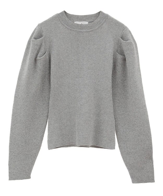 Green Parks ・ｓｗｉｎｇ　ｂｙ　ラメニットパワーショルダー Gray Mixture