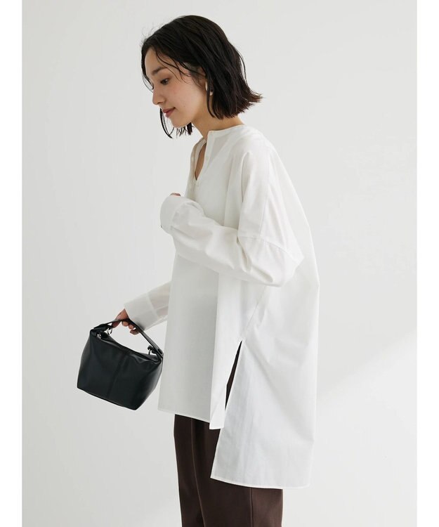 Green Parks デザインオーバーシャツ Off White