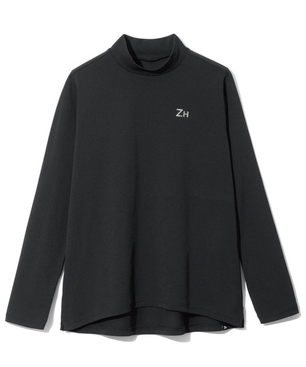 雑誌掲載・吸汗速乾・UVケア】 鹿の子 モックネックロングシャツ ZHG