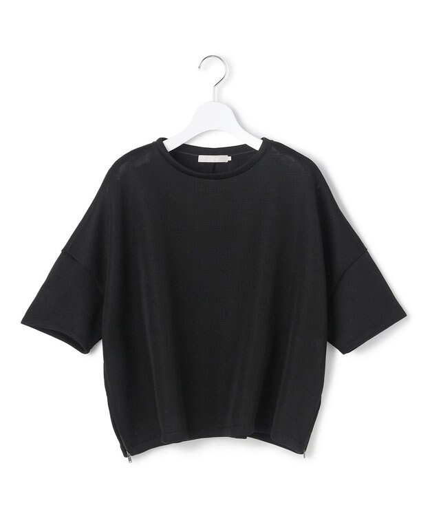 ICB L 【洗える】 エアーダンボール プルオーバー ブラックメッシュ系