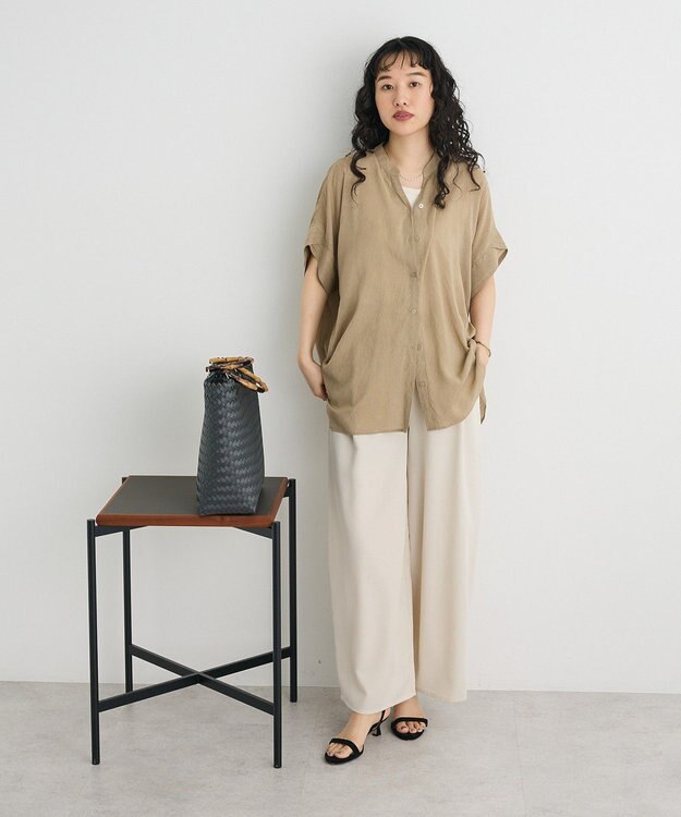 CRAFT STANDARD BOUTIQUE ヴィンテージボイルミルフィーユチュニック Beige