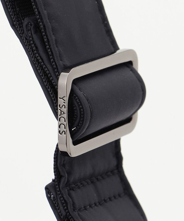 Y'SACCS 【ムック本掲載】【ナイロンタフタ×リサイクルレザー】デイリーショルダー　Sサイズ ブラック