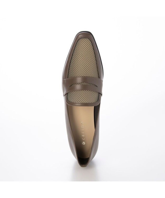 MODE ET JACOMO <carino>メッシュチュールローファー カーキ