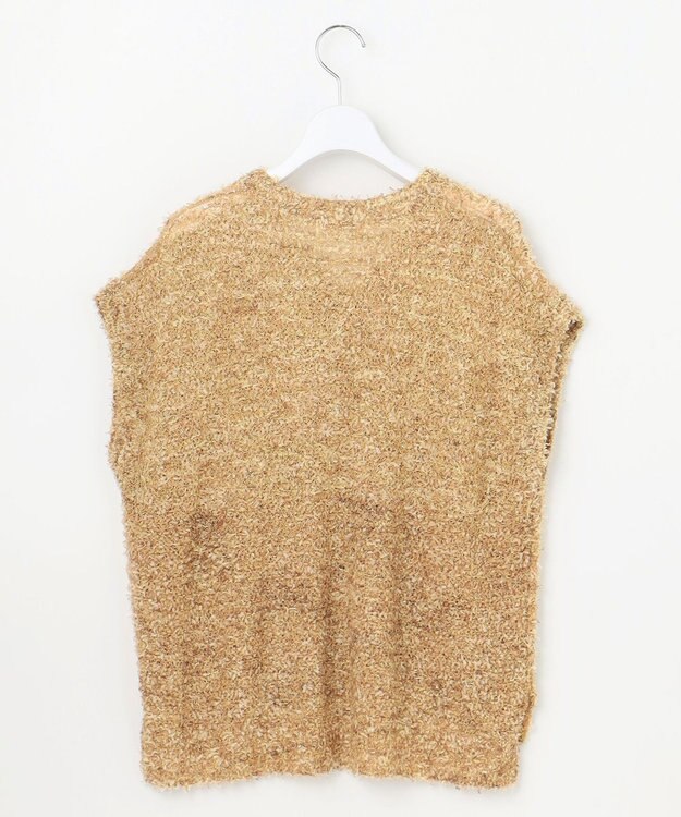 自由区 S ファンシーラメスラリット ニット モカ