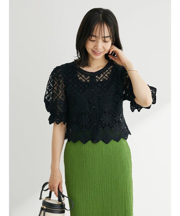 Green Parks ・ＳＵＧＡＲ　ＳＰＯＯＮ　２ｗａｙクロシェカーディガン