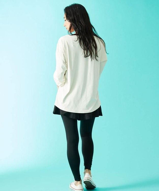 San-ai Resort（三愛水着楽園） 水陸両用　レギンス　抗菌防臭　UPF50＋　M・L・LL　【Reir（レイール）】 ブラック