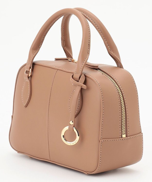 組曲 【ショルダーベルト付き】ミニボストンバッグ ベージュ系