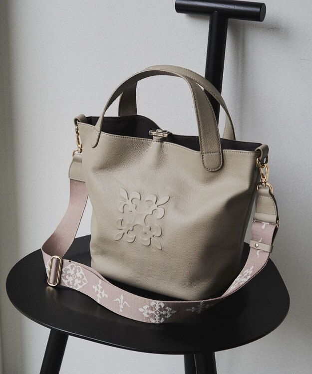 russet 《WEB限定》ソフトレザー2WAYミニトートバッグ(CE-1672-WEB) GrayBeige