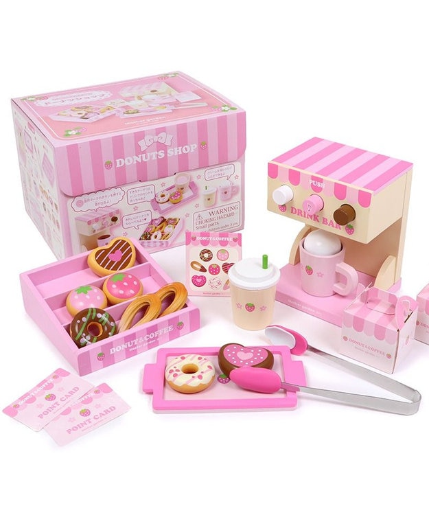 Mother garden マザーガーデン  野いちご いちごのドーナツショップ ピンク（淡）