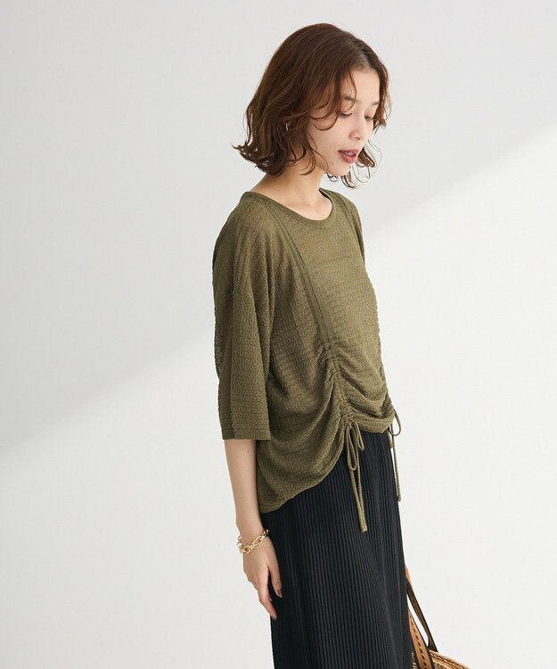 Green Parks ・ＥＬＥＮＣＡＲＥ　ＤＵＥ　シャーリングシアーニット Green