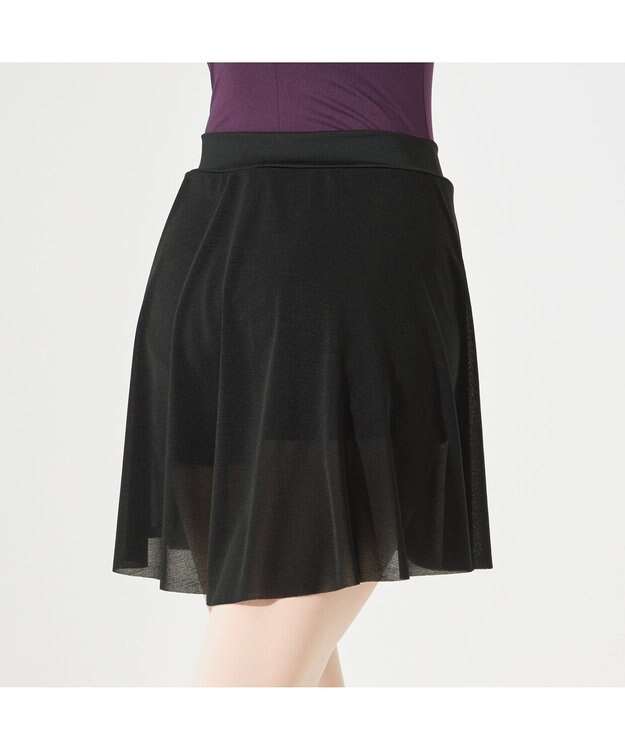 Chacott ショートスパッツ付スカート ブラック