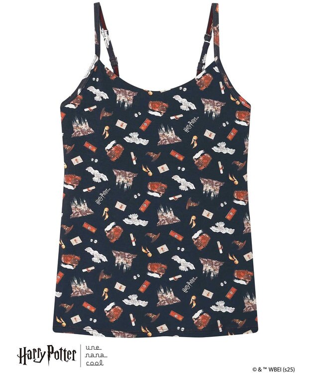 une nana cool 【ハリー・ポッターコラボ】 Harry Potter * une nana cool カップ付きキャミソール ネイビー