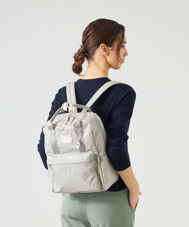 LA BAGAGERIE 10ポケット持ち手付きリュック グレー