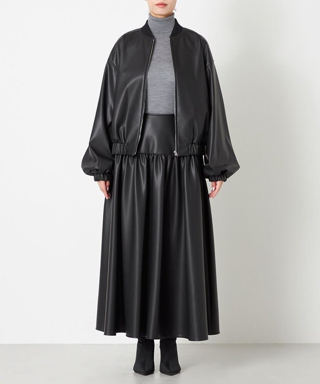 NAVE 【Nave】ヴィーガンレザー ブルゾン ブラック系