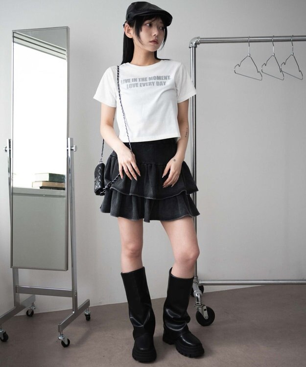 WEGO ロゴラメちびT ホワイト