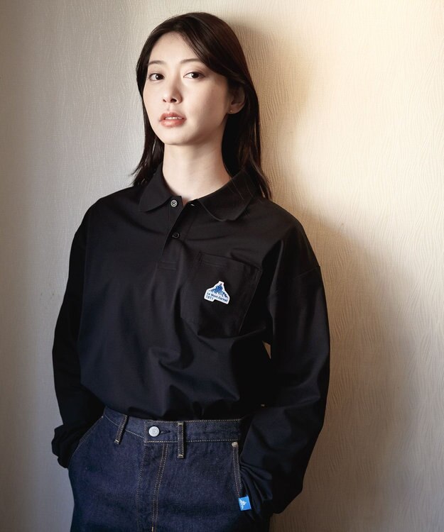 SHARE PARK LADIES 【UVケア・吸水速乾・ストレッチ・軽量 】エンブレムポロTシャツ（S・Mサイズ） ブラック系