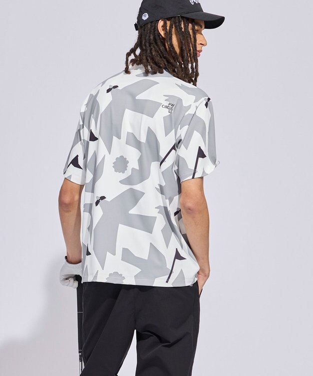 PW CIRCULUS 【MEN】ＤＯＶＥ柄モックネック ゴルフ グレー系5