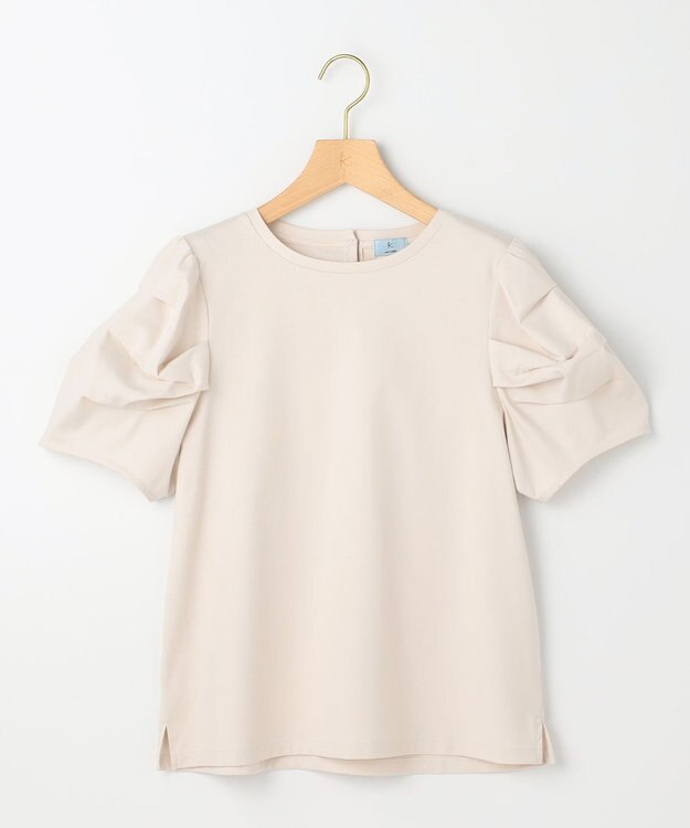 組曲 S 【先行予約】タッチミースムース ボリュームスリーブ カットソー ホワイト系