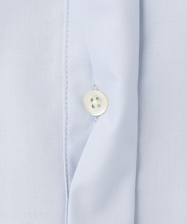 J.PRESS LADIES 【洗える】ポリエステルスパンソフトクロス レース ブラウス サックスブルー系