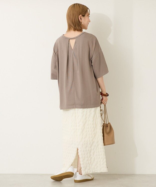 AMERICAN HOLIC 接触冷感バックオープンプルオーバー Beige