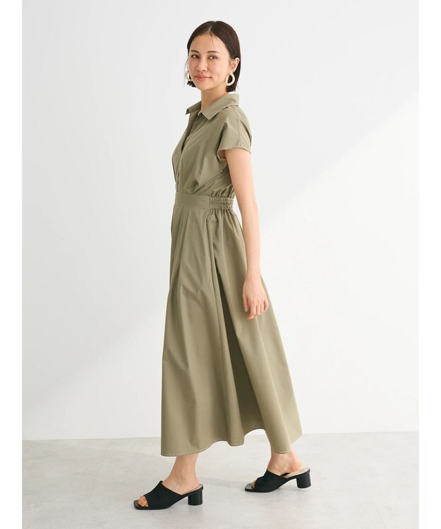 Green Parks ・ＥＬＥＮＣＡＲＥ　ＤＵＥ　スキッパーワンピース Khaki