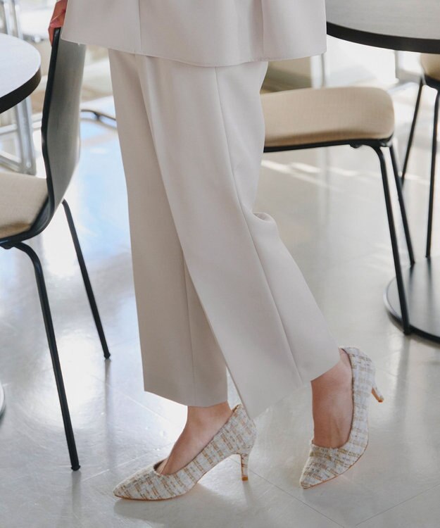 Tiaclasse 【ダブルクロス】ワイドパンツ グレージュ