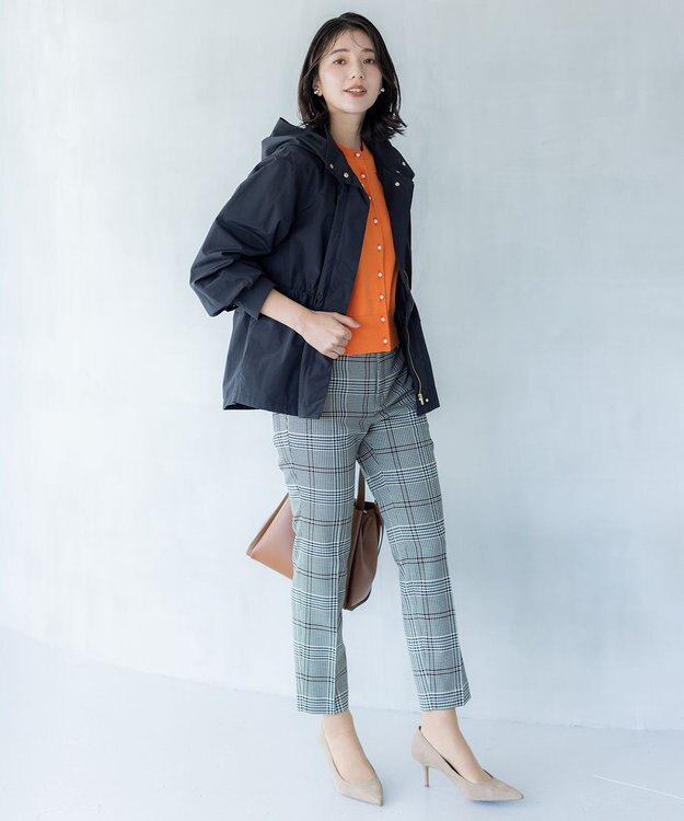 組曲 【WEB限定】T/Rツイルストレッチ テーパードパンツ ベージュ系3