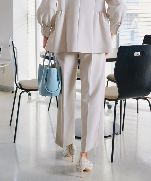 Tiaclasse 【ダブルクロス】ワイドパンツ グレージュ