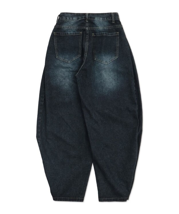 WEGO ブラストワイドデニム デニム濃色